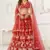 WOMEN'S RED BUTTERFLY NET WITH SEQUINS AND embroidered LEHENGA CHOLI FOR WEDDING