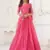 WOMEN'S PINK BUTTERFLY NET WITH SEQUINS AND embroidered LEHENGA CHOLI FOR PARTY WEAR