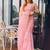 Captivating baby pink faux georgette multi layered sharara suit semi stitched