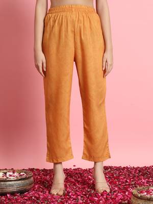  women embroidered viscose rayon a-line flared kurta with pant & dupatta set 4