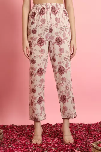  women embroidered viscose rayon a-line flared kurta with pant & dupatta set