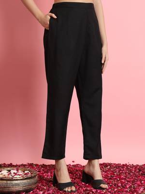  women alia cut embroidered viscose rayon a-line flared kurta with pant & dupatta set 4