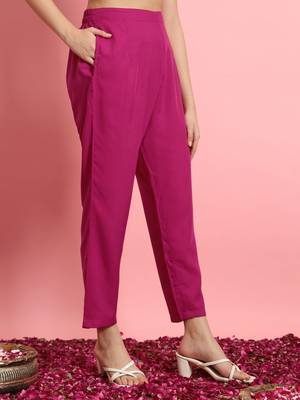  women alia cut embroidered viscose rayon a-line flared kurta with pant & dupatta set 3