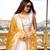 Trendmalls White Georgette Sequence Embroidered Work Wedding, Party Wear Semi-stitched Latest Lehenga Choli With Dupatta