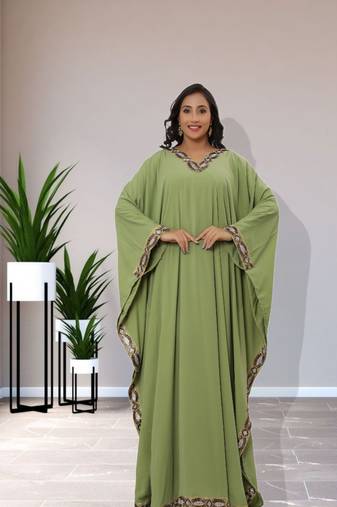 Sale Luxury Royal Abaya Fashion Sequin's Work Traditional Wedding Dubai Kaftan Fancy Dress 