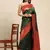 Teal Woven Faux Banarasi Silk Saree With Blouse Piece