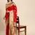Red Woven Faux Banarasi Silk Saree With Blouse Piece