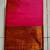 Pink Woven Faux Banarasi Silk blend Saree With Blouse Piece
