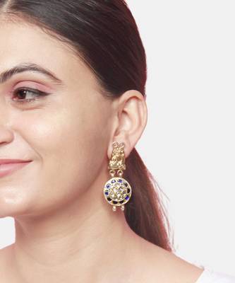Gold plated silver earrings 1
