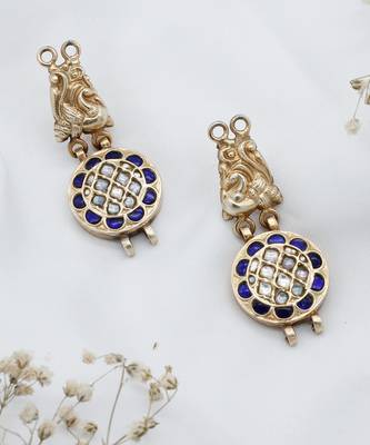 Gold plated silver earrings 2