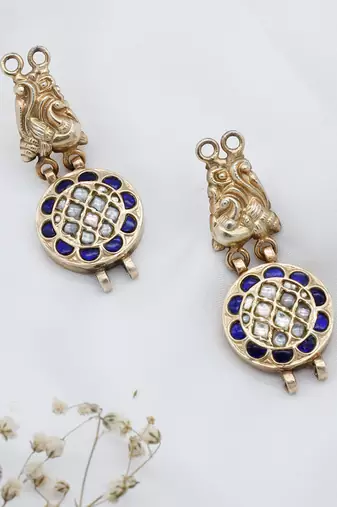 Gold plated silver earrings