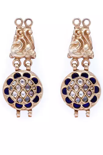 Gold plated silver earrings