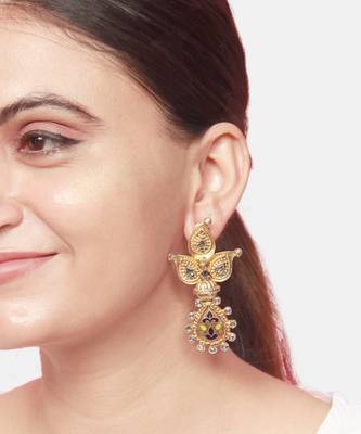 Gold plated silver earrings 1
