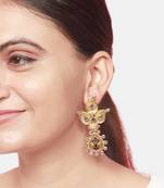 Gold plated silver earrings