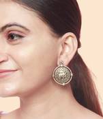 Antique elephant designed silver earrings