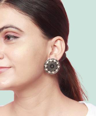 Suryamukhi silver earrings 1