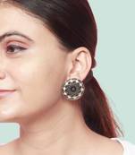 Suryamukhi silver earrings