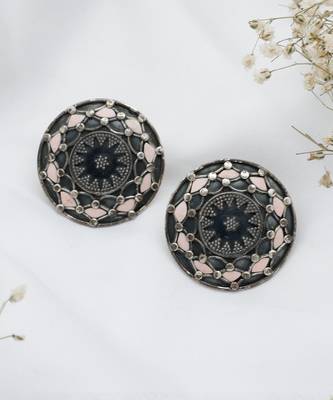 Suryamukhi silver earrings 2