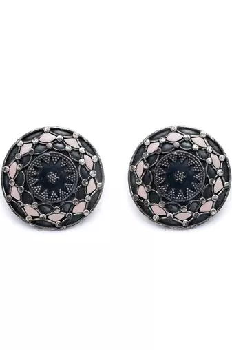 Suryamukhi silver earrings