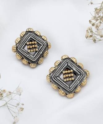 Silver stud earrings 1