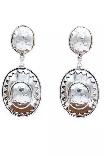 Silver hanging earrings