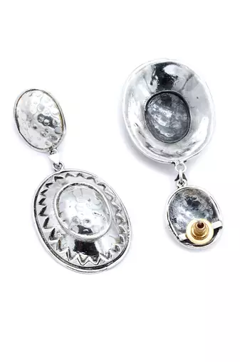 Silver hanging earrings