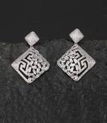 Aiza silver drop earrings