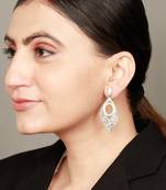 Haniya silver drop earrings