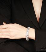 Yasmeen silver openable bracelet