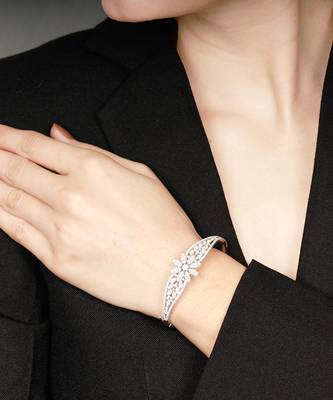 Rubina floral openable bracelet 1