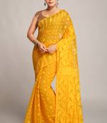 Bengal Handloom Yellow Cotton Silk Saree