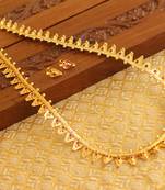 Kerala style gold platted thali koottam long necklace set
