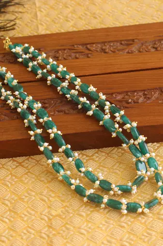 Beads long necklace