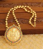 Gold platted lakshmi necklace