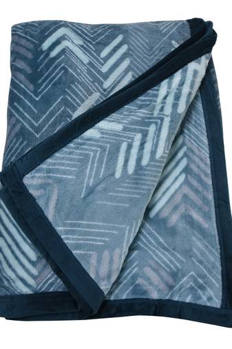 Ajanta handloom house flannel single blanket |comforter for ac/mild winter |dark blue