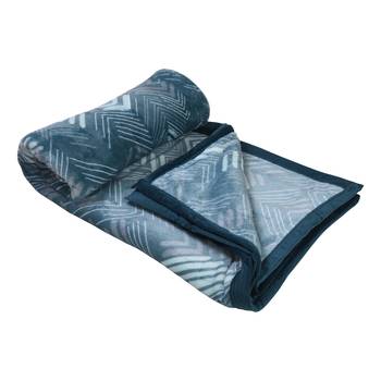 Ajanta handloom house flannel single blanket |comforter for ac/mild winter |dark blue 2