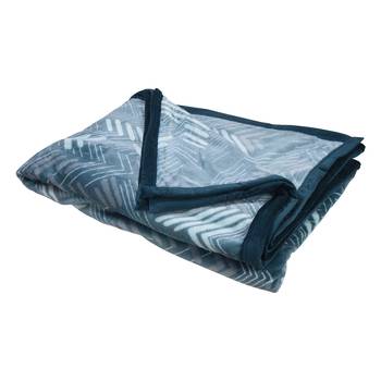 Ajanta handloom house flannel single blanket |comforter for ac/mild winter |dark blue 3
