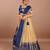 South Indian Style Banarasi Silk Half Saree
