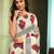 Silk Land  Off White  Digital Printed Cotton Blend Saree 