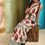 Silk Land  Off White  Digital Printed Cotton Blend Saree 