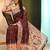 Silk Land  Brown  Digital Printed Cotton Blend Saree 