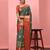 Silk Land  Green  Digital Printed Soft Silk Blend Saree 