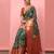 Silk Land  Green  Digital Printed Soft Silk Blend Saree 