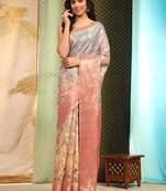 Silk Land  Multicolor  Digital Printed Cotton Blend Saree 