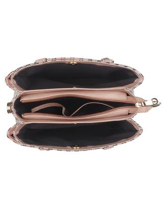 Women Pink Texture Handbag  3