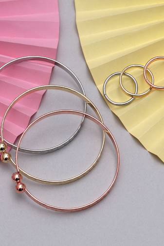 Multi color 3 pieces bracelets & rings