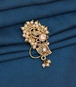 Gold color nose nath