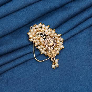 Gold color nose nath 1