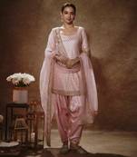 Blush pink & gold kurta set