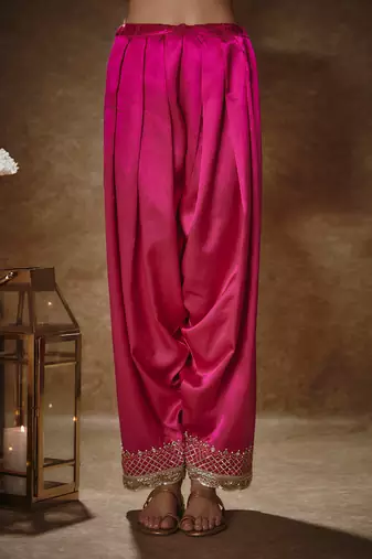 Barbie pink & gold kurta set